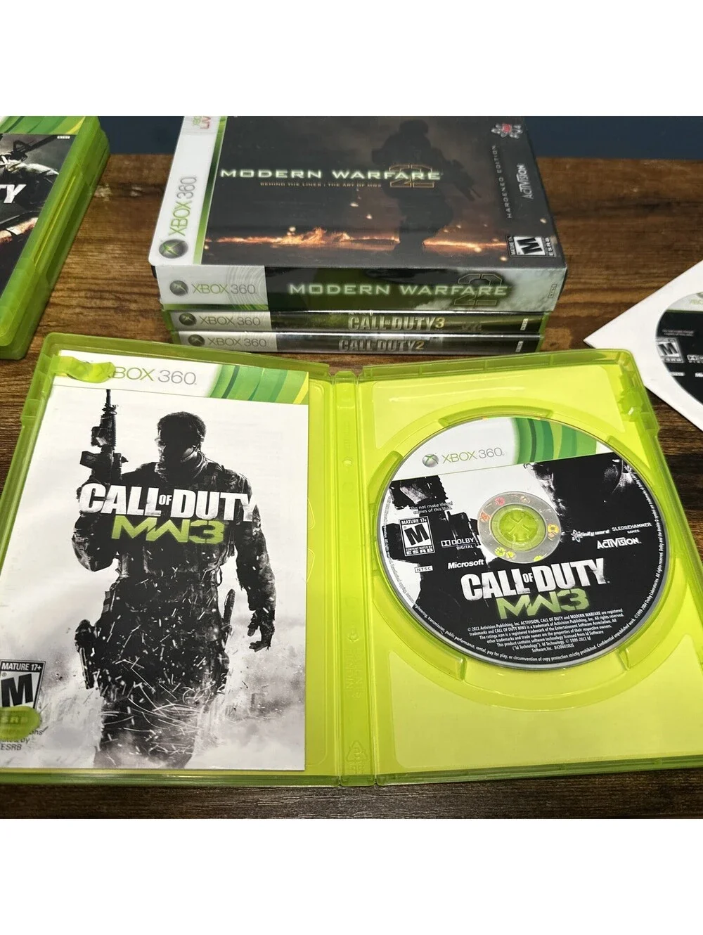 Xbox 360 Call of Duty Game Lot Bundle COD 2 3 4 MW2 MW3 Black Ops World at War